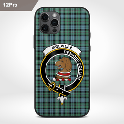 Melville Clan Badge Tartan Phone Case - Tartan Scottish Crest Phone Case Scottish Plaid Tartan Plaid - ScotsTee - scotstee.com