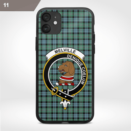 Melville Clan Badge Tartan Phone Case - Tartan Scottish Crest Phone Case Scottish Plaid Tartan Plaid - ScotsTee - scotstee.com