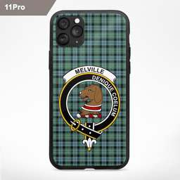 Melville Clan Badge Tartan Phone Case - Tartan Scottish Crest Phone Case Scottish Plaid Tartan Plaid - ScotsTee - scotstee.com