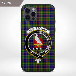 Whitefoord Clan Badge Tartan Phone Case - Tartan Scottish Crest Phone Case Scottish Plaid Tartan Plaid - ScotsTee - scotstee.com