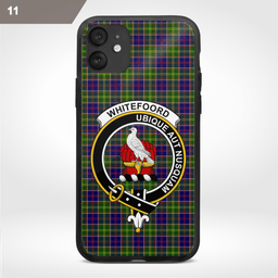 Whitefoord Clan Badge Tartan Phone Case - Tartan Scottish Crest Phone Case Scottish Plaid Tartan Plaid - ScotsTee - scotstee.com