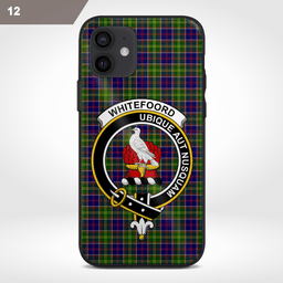 Whitefoord Clan Badge Tartan Phone Case - Tartan Scottish Crest Phone Case Scottish Plaid Tartan Plaid - ScotsTee - scotstee.com