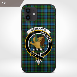 Newlands Clan Badge Tartan Phone Case - Tartan Scottish Crest Phone Case Scottish Plaid Tartan Plaid - ScotsTee - scotstee.com