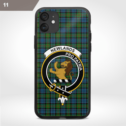 Newlands Clan Badge Tartan Phone Case - Tartan Scottish Crest Phone Case Scottish Plaid Tartan Plaid - ScotsTee - scotstee.com