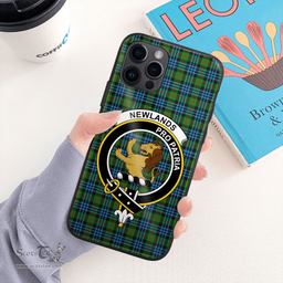 Newlands Clan Badge Tartan Phone Case - Tartan Scottish Crest Phone Case Scottish Plaid Tartan Plaid - ScotsTee - scotstee.com