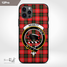 Nesbitt Clan Badge Tartan Phone Case - Tartan Scottish Crest Phone Case Scottish Plaid Tartan Plaid - ScotsTee - scotstee.com