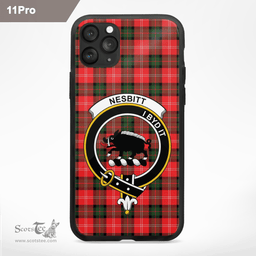 Nesbitt Clan Badge Tartan Phone Case - Tartan Scottish Crest Phone Case Scottish Plaid Tartan Plaid - ScotsTee - scotstee.com