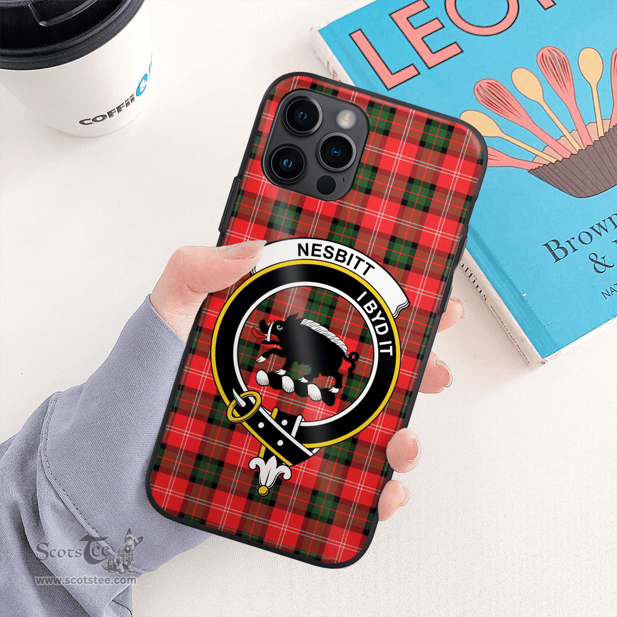 Nesbitt Clan Badge Tartan Phone Case - Tartan Scottish Crest Phone Case Scottish Plaid Tartan Plaid - ScotsTee - scotstee.com