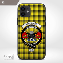 Macleod Of Lewis Clan Badge Tartan Phone Case - Tartan Scottish Crest Phone Case Scottish Plaid Tartan Plaid - ScotsTee - scotstee.com