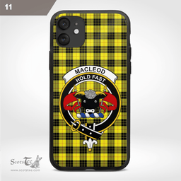 Macleod Of Lewis Clan Badge Tartan Phone Case - Tartan Scottish Crest Phone Case Scottish Plaid Tartan Plaid - ScotsTee - scotstee.com
