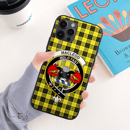 Macleod Of Lewis Clan Badge Tartan Phone Case - Tartan Scottish Crest Phone Case Scottish Plaid Tartan Plaid - ScotsTee - scotstee.com