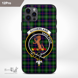 Sutherland Ii Clan Badge Tartan Phone Case - Tartan Scottish Crest Phone Case Scottish Plaid Tartan Plaid - ScotsTee - scotstee.com