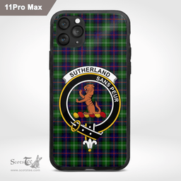 Sutherland Ii Clan Badge Tartan Phone Case - Tartan Scottish Crest Phone Case Scottish Plaid Tartan Plaid - ScotsTee - scotstee.com