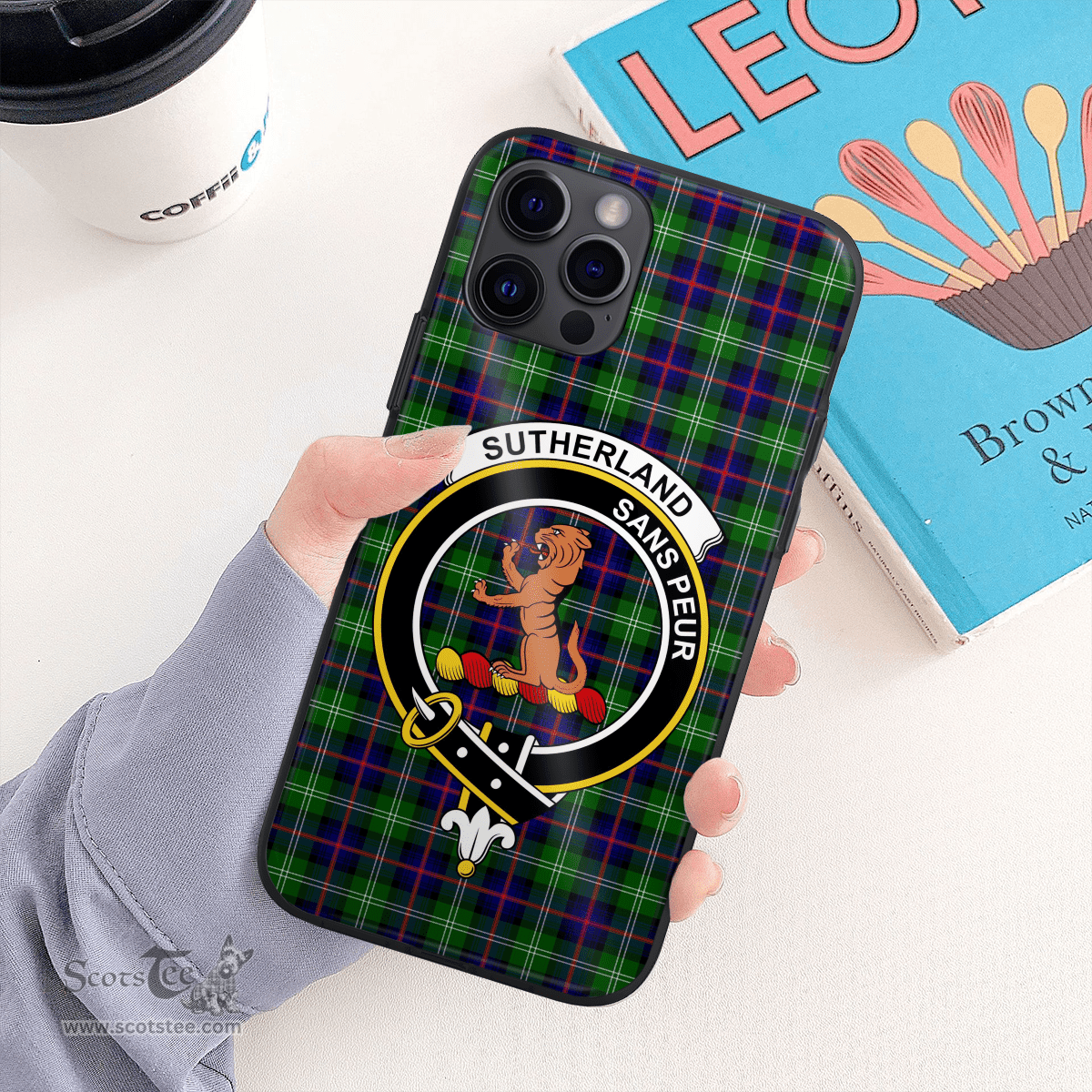 Sutherland Ii Clan Badge Tartan Phone Case - Tartan Scottish Crest Phone Case Scottish Plaid Tartan Plaid - ScotsTee - scotstee.com