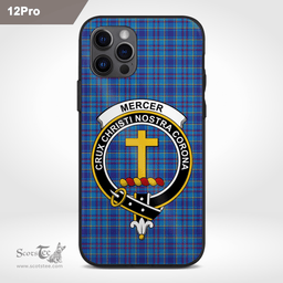 Mercer Clan Badge Tartan Phone Case - Tartan Scottish Crest Phone Case Scottish Plaid Tartan Plaid - ScotsTee - scotstee.com