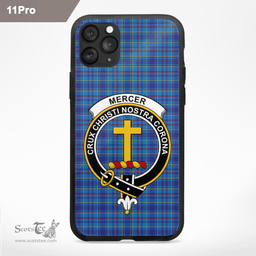Mercer Clan Badge Tartan Phone Case - Tartan Scottish Crest Phone Case Scottish Plaid Tartan Plaid - ScotsTee - scotstee.com