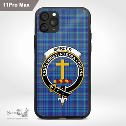 Mercer Clan Badge Tartan Phone Case - Tartan Scottish Crest Phone Case Scottish Plaid Tartan Plaid - ScotsTee - scotstee.com