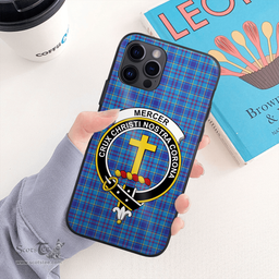 Mercer Clan Badge Tartan Phone Case - Tartan Scottish Crest Phone Case Scottish Plaid Tartan Plaid - ScotsTee - scotstee.com