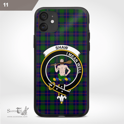 Shaw Of Sauchie Clan Badge Tartan Phone Case - Tartan Scottish Crest Phone Case Scottish Plaid Tartan Plaid - ScotsTee - scotstee.com