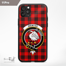 Wemyss Clan Badge Tartan Phone Case - Tartan Scottish Crest Phone Case Scottish Plaid Tartan Plaid - ScotsTee - scotstee.com