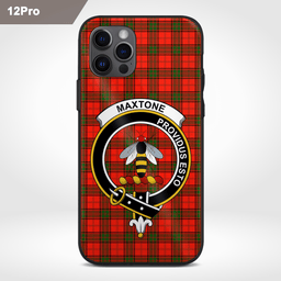 Maxtone Clan Badge Tartan Phone Case - Tartan Scottish Crest Phone Case Scottish Plaid Tartan Plaid - ScotsTee - scotstee.com