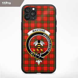 Maxtone Clan Badge Tartan Phone Case - Tartan Scottish Crest Phone Case Scottish Plaid Tartan Plaid - ScotsTee - scotstee.com