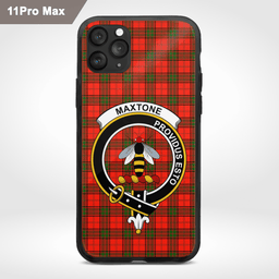 Maxtone Clan Badge Tartan Phone Case - Tartan Scottish Crest Phone Case Scottish Plaid Tartan Plaid - ScotsTee - scotstee.com