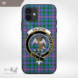 Ralston Clan Badge Tartan Phone Case - Tartan Scottish Crest Phone Case Scottish Plaid Tartan Plaid - ScotsTee - scotstee.com