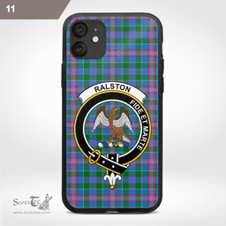 Ralston Clan Badge Tartan Phone Case - Tartan Scottish Crest Phone Case Scottish Plaid Tartan Plaid - ScotsTee - scotstee.com