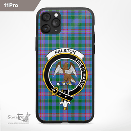 Ralston Clan Badge Tartan Phone Case - Tartan Scottish Crest Phone Case Scottish Plaid Tartan Plaid - ScotsTee - scotstee.com
