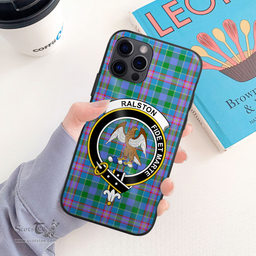 Ralston Clan Badge Tartan Phone Case - Tartan Scottish Crest Phone Case Scottish Plaid Tartan Plaid - ScotsTee - scotstee.com