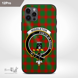 Middleton Clan Badge Tartan Phone Case - Tartan Scottish Crest Phone Case Scottish Plaid Tartan Plaid - ScotsTee - scotstee.com
