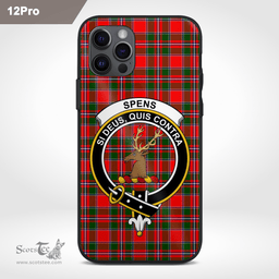 Spens Clan Badge Tartan Phone Case - Tartan Scottish Crest Phone Case Scottish Plaid Tartan Plaid - ScotsTee - scotstee.com