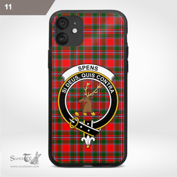 Spens Clan Badge Tartan Phone Case - Tartan Scottish Crest Phone Case Scottish Plaid Tartan Plaid - ScotsTee - scotstee.com