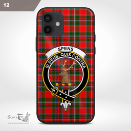 Spens Clan Badge Tartan Phone Case - Tartan Scottish Crest Phone Case Scottish Plaid Tartan Plaid - ScotsTee - scotstee.com