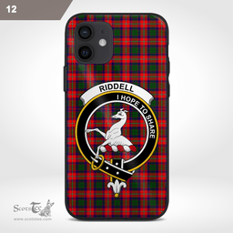 Riddell Clan Badge Tartan Phone Case - Tartan Scottish Crest Phone Case Scottish Plaid Tartan Plaid - ScotsTee - scotstee.com