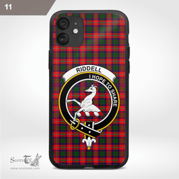 Riddell Clan Badge Tartan Phone Case - Tartan Scottish Crest Phone Case Scottish Plaid Tartan Plaid - ScotsTee - scotstee.com