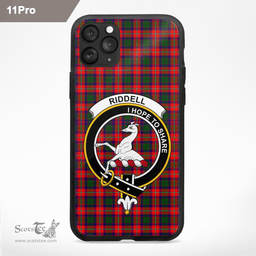 Riddell Clan Badge Tartan Phone Case - Tartan Scottish Crest Phone Case Scottish Plaid Tartan Plaid - ScotsTee - scotstee.com