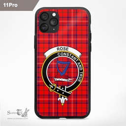 Rose Clan Badge Tartan Phone Case - Tartan Scottish Crest Phone Case Scottish Plaid Tartan Plaid - ScotsTee - scotstee.com