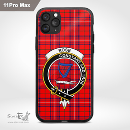 Rose Clan Badge Tartan Phone Case - Tartan Scottish Crest Phone Case Scottish Plaid Tartan Plaid - ScotsTee - scotstee.com