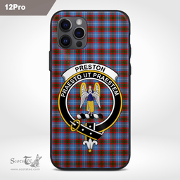 Preston Clan Badge Tartan Phone Case - Tartan Scottish Crest Phone Case Scottish Plaid Tartan Plaid - ScotsTee - scotstee.com