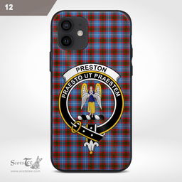 Preston Clan Badge Tartan Phone Case - Tartan Scottish Crest Phone Case Scottish Plaid Tartan Plaid - ScotsTee - scotstee.com