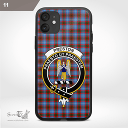 Preston Clan Badge Tartan Phone Case - Tartan Scottish Crest Phone Case Scottish Plaid Tartan Plaid - ScotsTee - scotstee.com