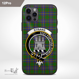 Strang Clan Badge Tartan Phone Case - Tartan Scottish Crest Phone Case Scottish Plaid Tartan Plaid - ScotsTee - scotstee.com