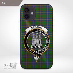 Strang Clan Badge Tartan Phone Case - Tartan Scottish Crest Phone Case Scottish Plaid Tartan Plaid - ScotsTee - scotstee.com