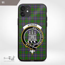 Strang Clan Badge Tartan Phone Case - Tartan Scottish Crest Phone Case Scottish Plaid Tartan Plaid - ScotsTee - scotstee.com
