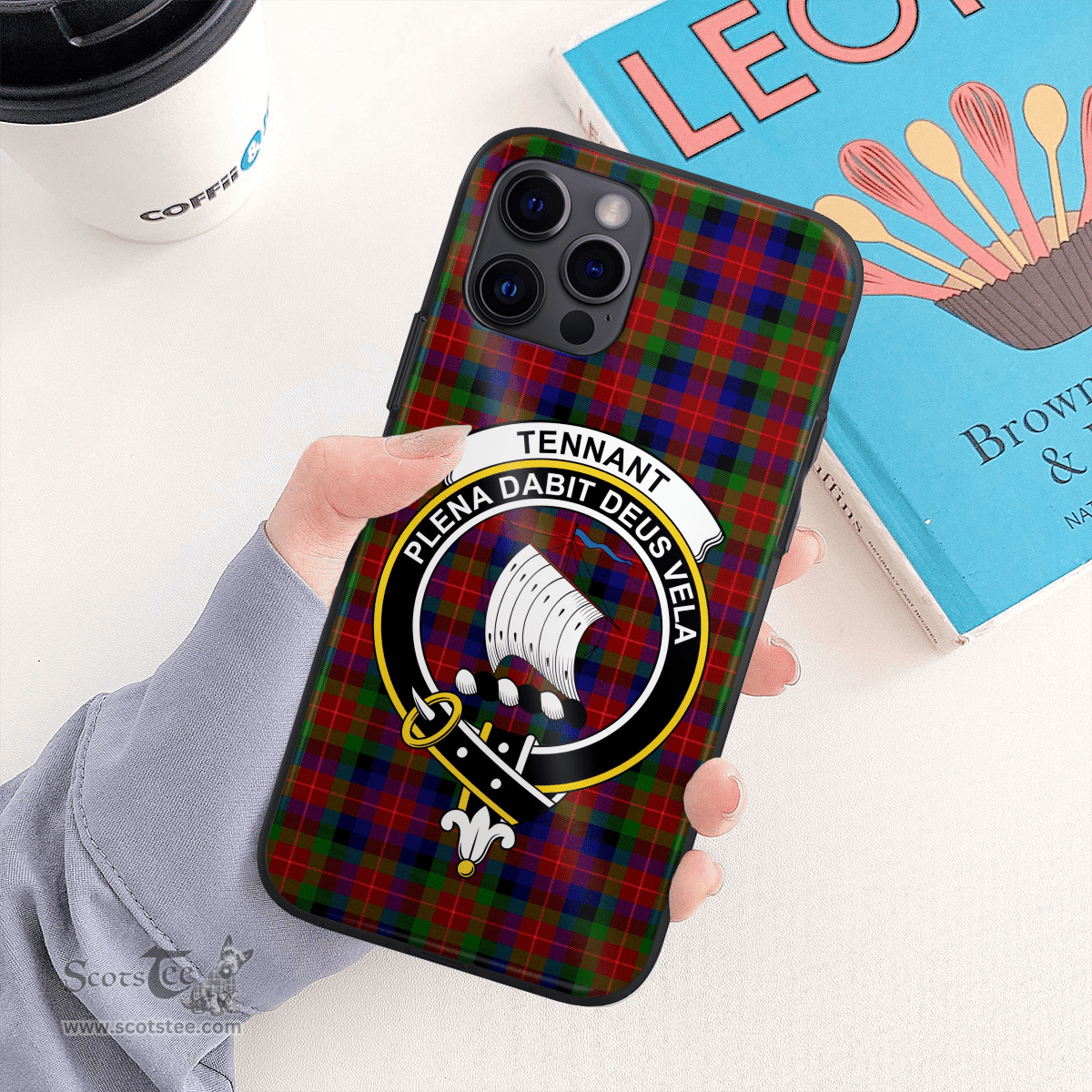 Tennant Clan Badge Tartan Phone Case - Tartan Scottish Crest Phone Case Scottish Plaid Tartan Plaid - ScotsTee - scotstee.com