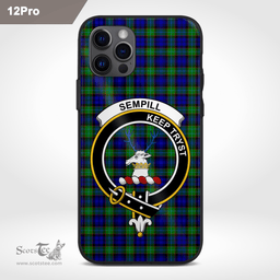 Sempill Clan Badge Tartan Phone Case - Tartan Scottish Crest Phone Case Scottish Plaid Tartan Plaid - ScotsTee - scotstee.com