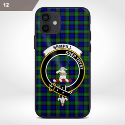 Sempill Clan Badge Tartan Phone Case - Tartan Scottish Crest Phone Case Scottish Plaid Tartan Plaid - ScotsTee - scotstee.com