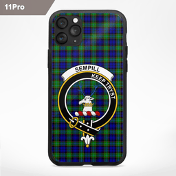 Sempill Clan Badge Tartan Phone Case - Tartan Scottish Crest Phone Case Scottish Plaid Tartan Plaid - ScotsTee - scotstee.com
